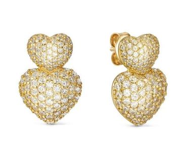 Kolczyki Nomination LifePoetry z podwójnym pozłacanym sercem z bambusad (3).jpg